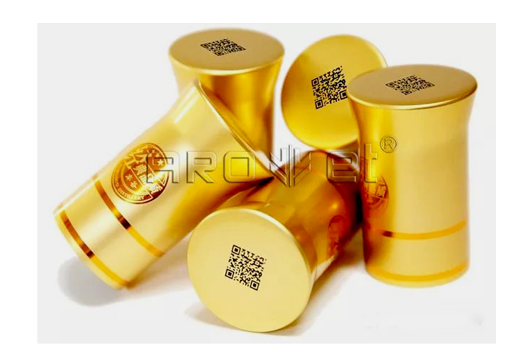 抖圈瓶盖二维码喷码机在瓶盖上赋码